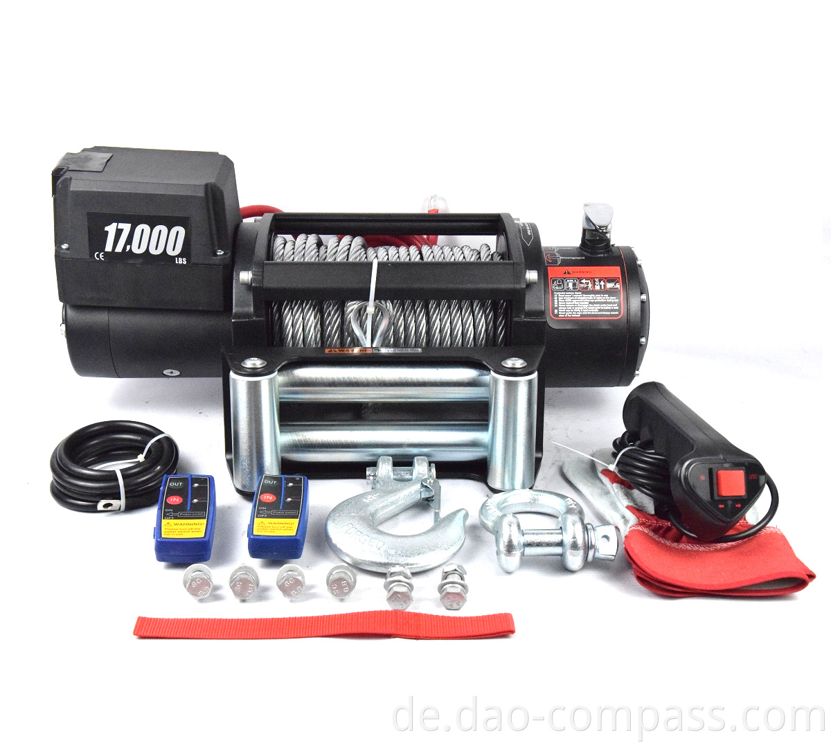 12 volt electric winch quad